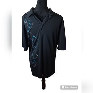 Black, golf shirt